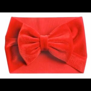 New boutique velvet turban headband bow big